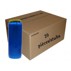 Box of 20 9 days candles  Blue