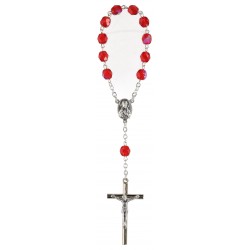 Rosary  SemiCrystal Ruby