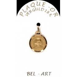 Médaille plaqué-or - St...