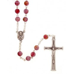 Crystal Rosary  Red Jewel