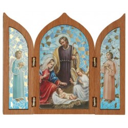 Triptych 12 x H10 cm  Nativity