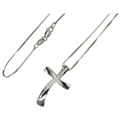Cross 30 mm silver with...