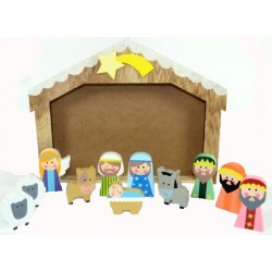 child wooden Nativity