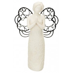 Praying angel in resin with...