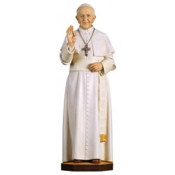Statue en bois sculpté Pape...