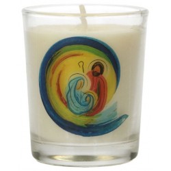 Glass candle 65 x 50 mm...