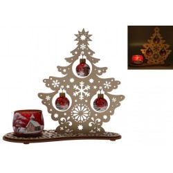 Wooden Christmas tree with...