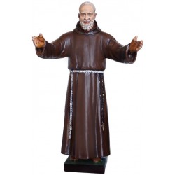 Statue Padre Pio open arms...