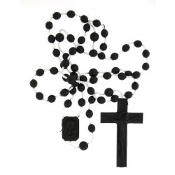 Rosary on Nylon  Black