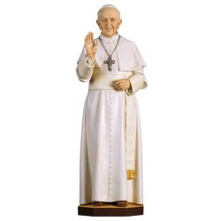 Statue en bois sculpté Pape...