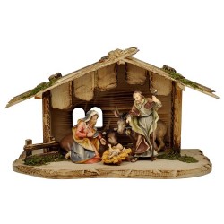 Crèche de Noël en bois :...