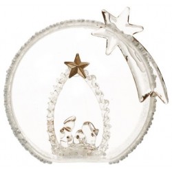 Nativity 8 cm Glass