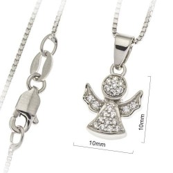 Angel 10 mm silver with...