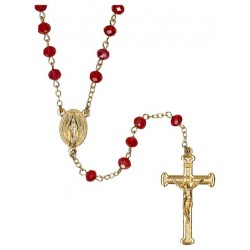 Rosary  Semicrystal Red