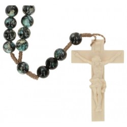 Rosary rope  Black Marbled...