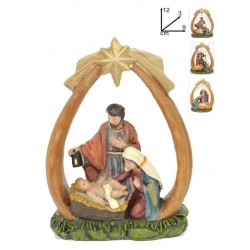 Set of 3 - colored Nativity...
