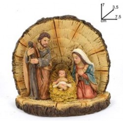 Nativité sur tronc  (7.5 x...