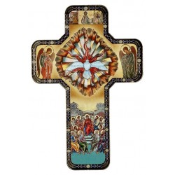 Icon 12 x 18 cm Cross  Holy...