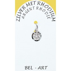 Medaille Zilver + Rhodium -...