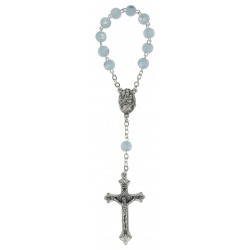 Rosary  Light Blue  8 mm
