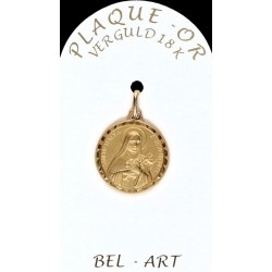 Médaille plaqué-or - Ste...