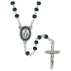 Mini rosary blue