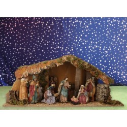 Crèche de Noël : cabane +...