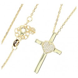 Cross gold plated with...