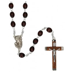 Rosary Guioché  Wood Brown