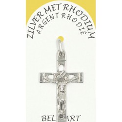 Croix Argent Rhodié - 36 X...