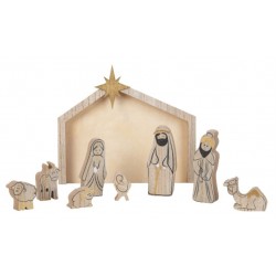 child wooden Nativity