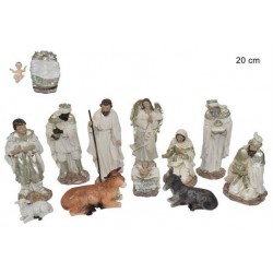 Kerstgroep van 11 figuren -...