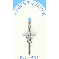 Croix Argent - 25 x 13 mm