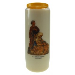 9 days candle / white /...