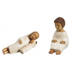 Heilige Familie - 12 cm - Wit