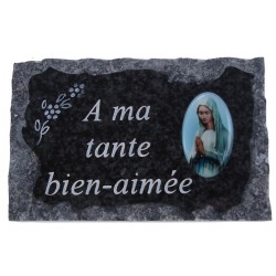 Plaque Cimetiere A Ma Tante...