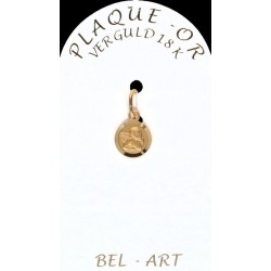 Médaille plaqué-or - Ange -...