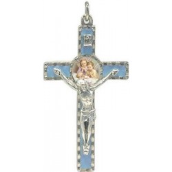 Croix Berceau - 8 cm - Bleu