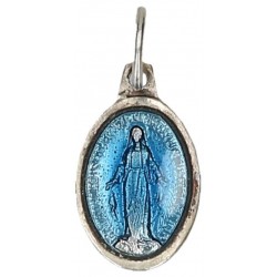 15 mm oval medal bluein...