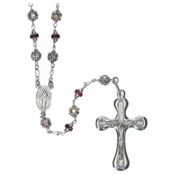 Rosary Silver Rhodium...