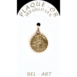 Médaille plaqué-or -...