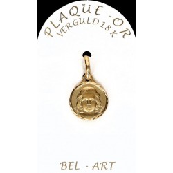 Medaille plaqué-goud -...