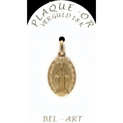 Médaille plaqué-or -...