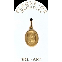 Médaille plaqué-or - Vierge