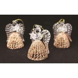 Angel 5 cm  Glass bronze...