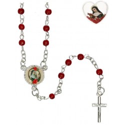 Mini rosary Saint Rita in egg