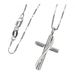 Cross 30 mm silver with...