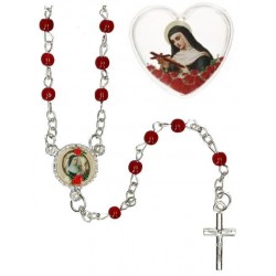 Mini rosary Saint Rita in egg