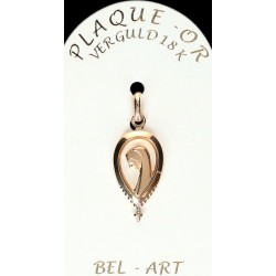 Medal plated gold Drop Virgin