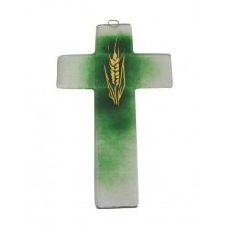 Croix murale en verre 20 x...